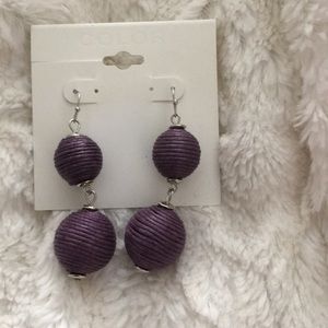 Purple earrings